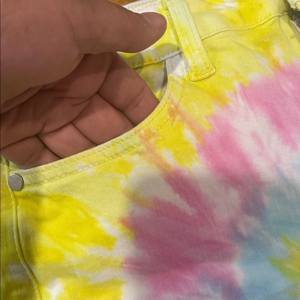 Judy Blue Women's Colorful Tie-Dye Shorts size L - Picture 7 of 10
